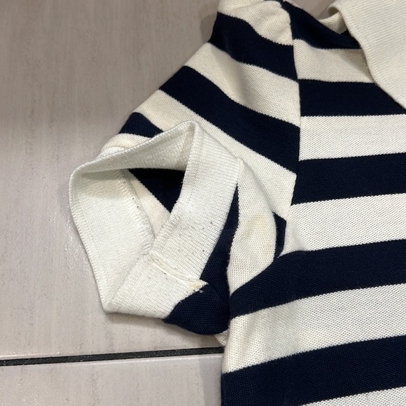 Juicy Couture Vintage Y2K Striped Polo Puff Short Sleeve Top Size Small - Picture 7 of 13